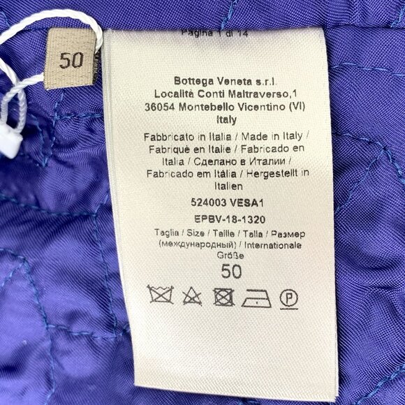 Bottega Veneta Plaid Wool Jacket With Faux Fur Collar Made In Italy Size 50 Gree - Picture 5 of 6